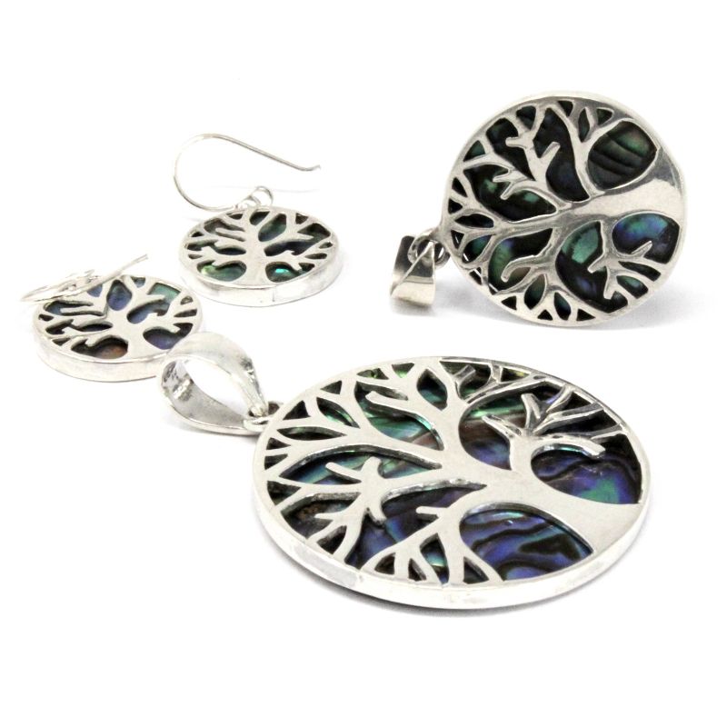 Pendentif Argent Arbre de Vie 30mm - Ormeau