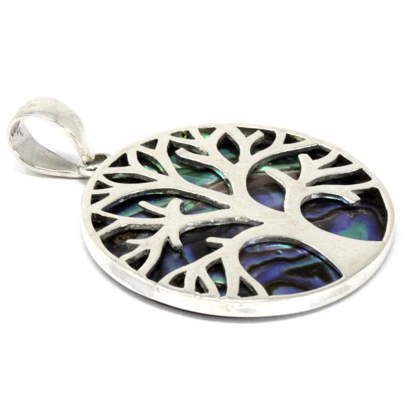 Pendentif Argent Arbre de Vie 30mm - Ormeau