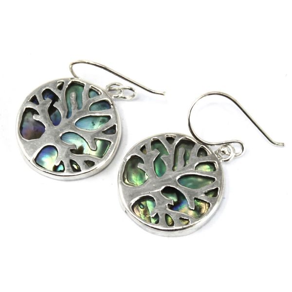 Boucles d'Oreilles Argent Arbre de Vie 15mm- Ormeau