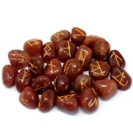 Pierres Runiques & Sachet - Aventurine Rouge