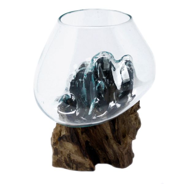 Vase en Verre Soufflé sur Racine  - Large