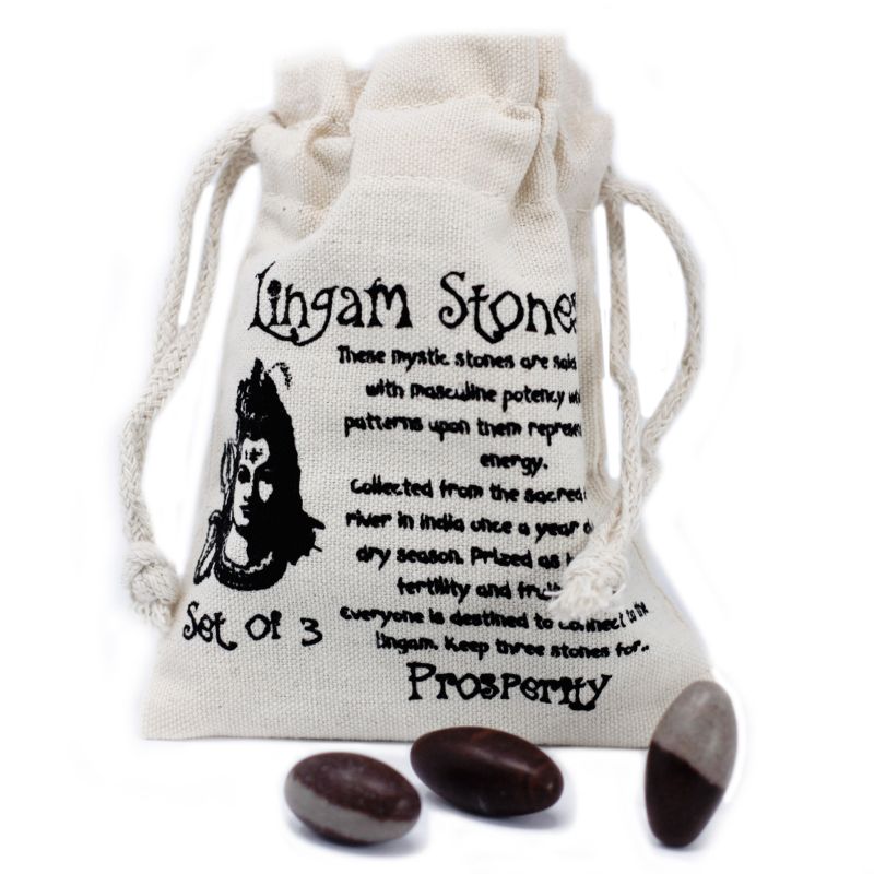 Lingam 1 Pouce (2.54cm) - 3 Pierres
