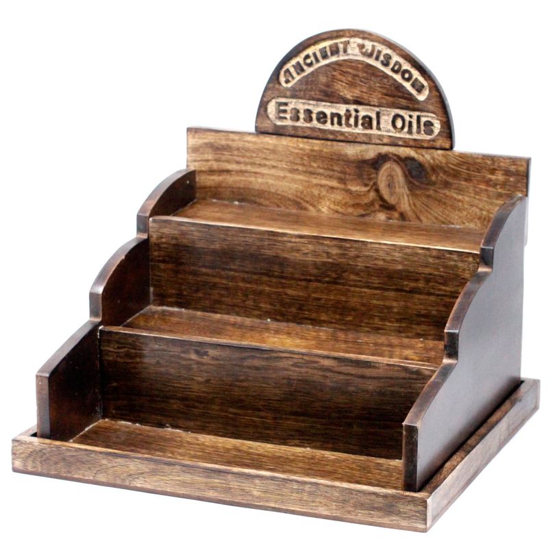 Présentoir bois de manguier Huiles 10ml