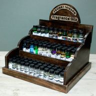 Présentoir bois de manguier Huiles 10ml