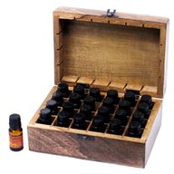 Boîte d'Aromathérapie en Manguier - AW (capacité de 24)