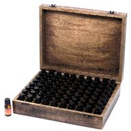 Boîte d'Aromathérapie en Manguier - Florale (capacité de 80)