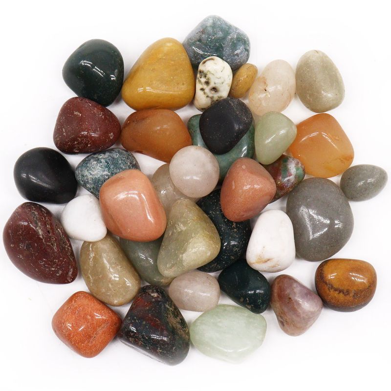 Pierres d'agate mélangées