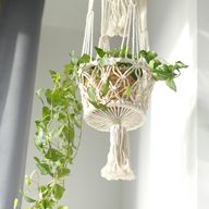 Suspension Macramé pour Plantes - Pots Double