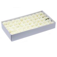 Fleurs de Savon pour Bouquet - Oeillets Crème