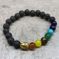 Bracelet Pierre de Lave -Bouddha Chakra