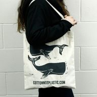 Gd Sacs Coton Naturel 170g 38x42cm - Baleines