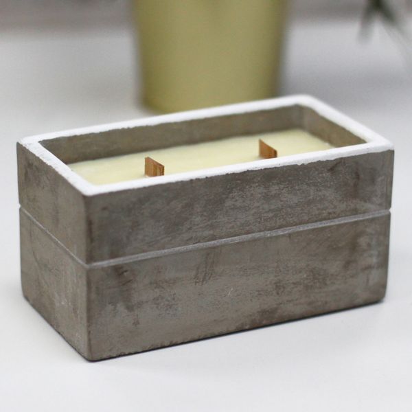 Bougie Béton Grande Boîte - Citron Vert Épicé