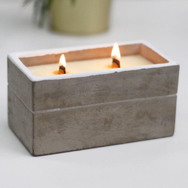 Bougie Béton Grande Boîte - Citron Vert Épicé