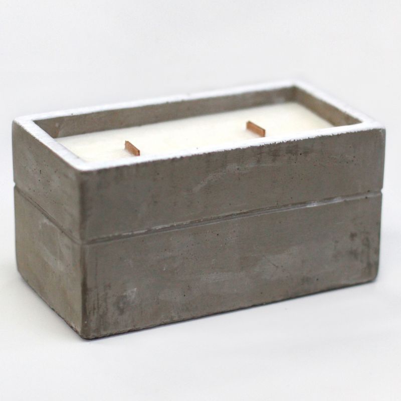 Bougie Béton Boîte - Clou de Girofle / Bois de Santal