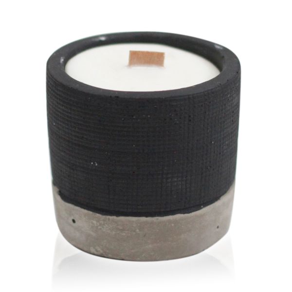 Bougie Béton Pot Noir - Beurre de Brandy