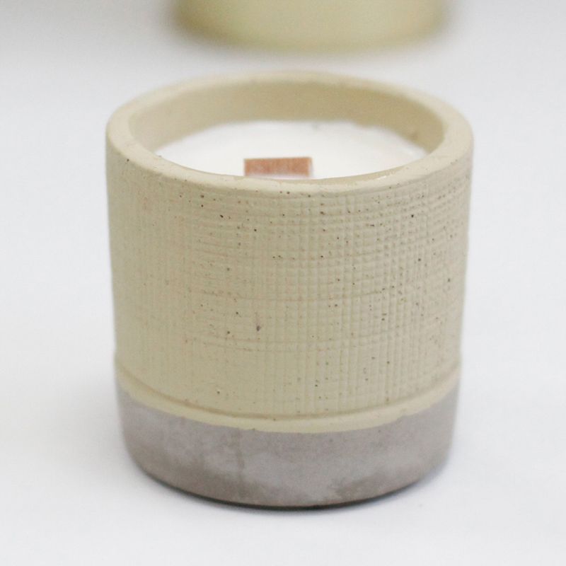 Bougie Béton Pot Beige - Café au Club