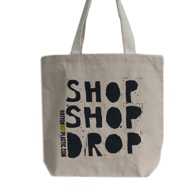 Sac Cabas Éco 'Shop Shop' - (4 modèles assortis)