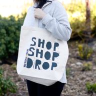 Sac Cabas Éco 'Shop Shop' - (4 modèles assortis)
