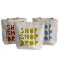 Sac Cabas Éco 'Shop Shop' - (4 modèles assortis)