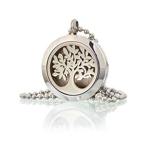 Collier Diffuseur Aromathérapie - Arbre de Vie 25mm