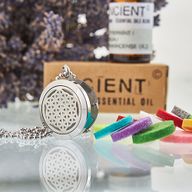 Collier Diffuseur Aromathérapie - Fleur de Vie 25mm