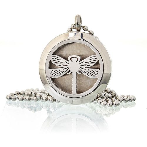 Collier Diffuseur Aromathérapie - Libellule 25mm