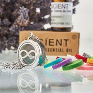 Collier Diffuseur Aromathérapie -  Amour Infini 25mm