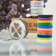 Collier Diffuseur Aromathérapie - Trèfle 30mm