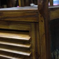 Présentoir en Bois Teck Recyclé