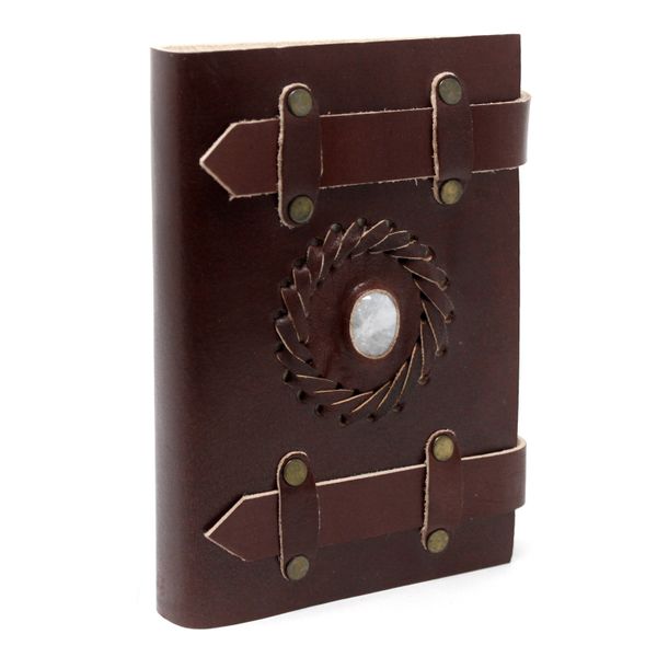 Carnet cuir Pierre de Lune Ceinture (15.24x10.16 cm)