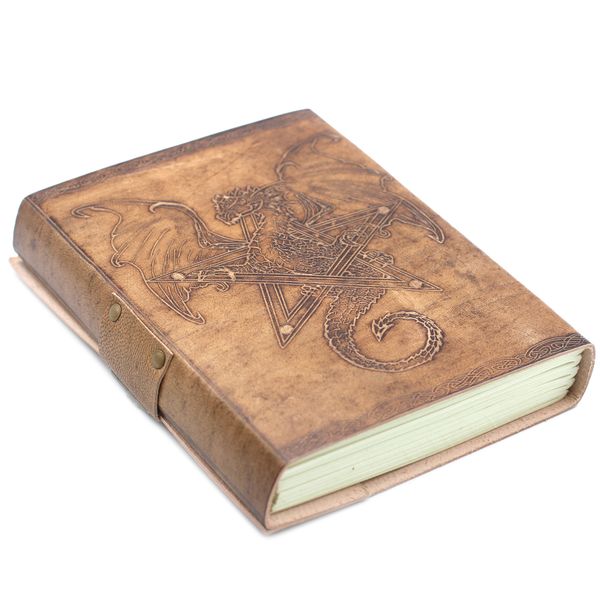 Carnet En Cuir Dragon (15.24x20.32cm)