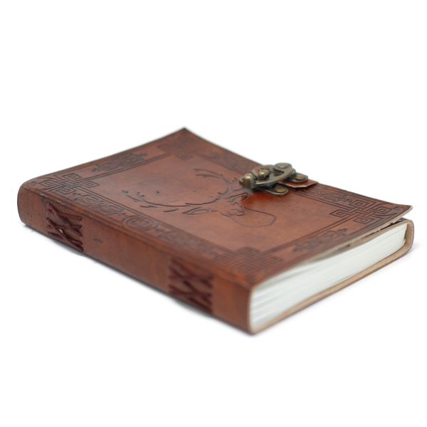 Carnet En Cuir Cerf (15.24x20.32cm)