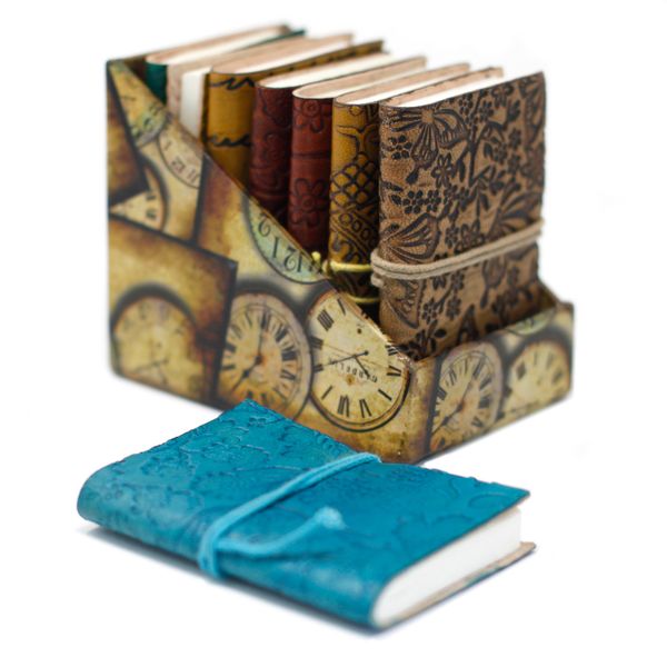 Mini Carnets En Cuir Assortis (10.16x7.62cm)