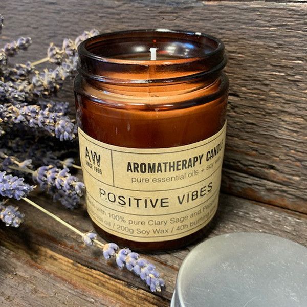 Bougie Aromathérapie 200g  - Pensées Positives