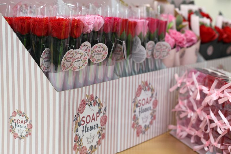 Fleurs Uniques et Présentoir - Bouquet d'Œillets