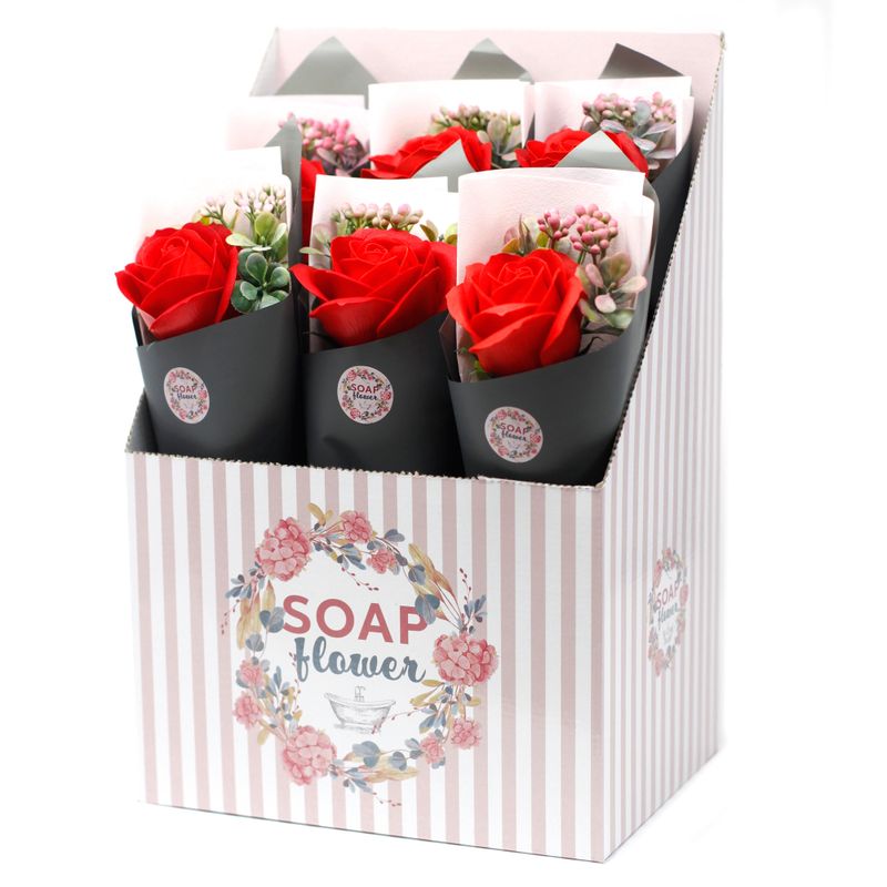 Fleurs Uniques  et Présentoir - Bouquet De Rose
