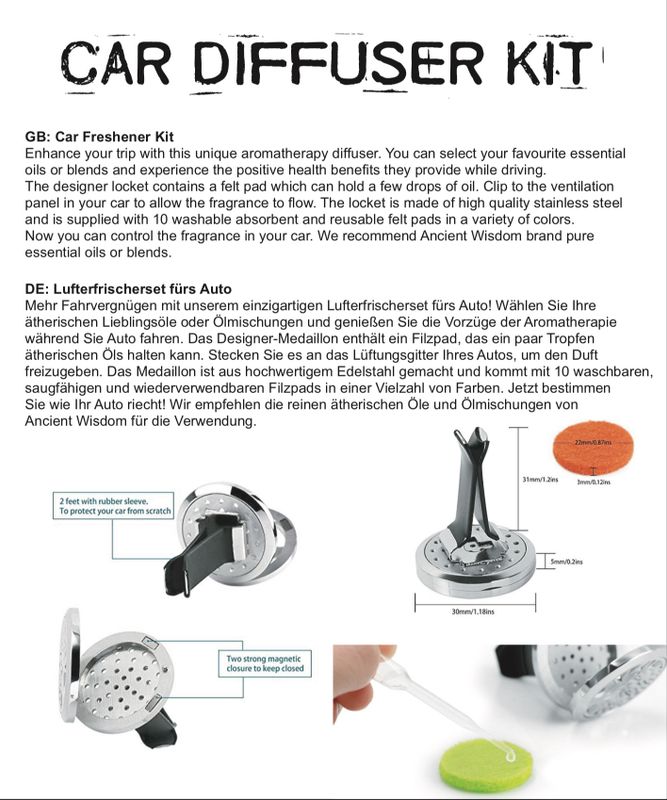 Diffuseur Pour Voiture - Ange Gardien- 30mm