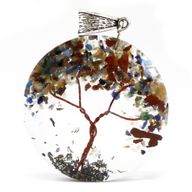 Pendentifs Orgonite -  Arbre Amethyste Multi