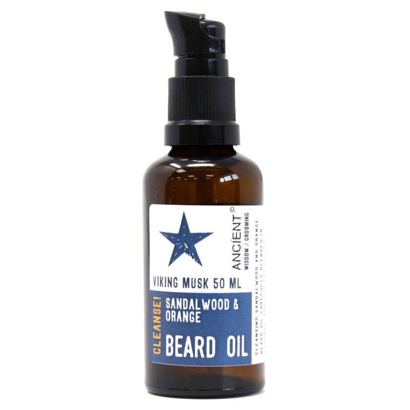 Huile Barbe 50ml - Musk Viking - Nettoie !