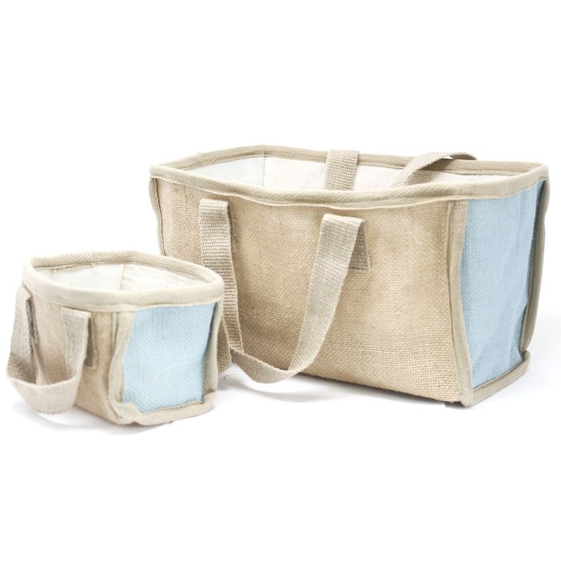 Panier Shopping Grand - Turquoise