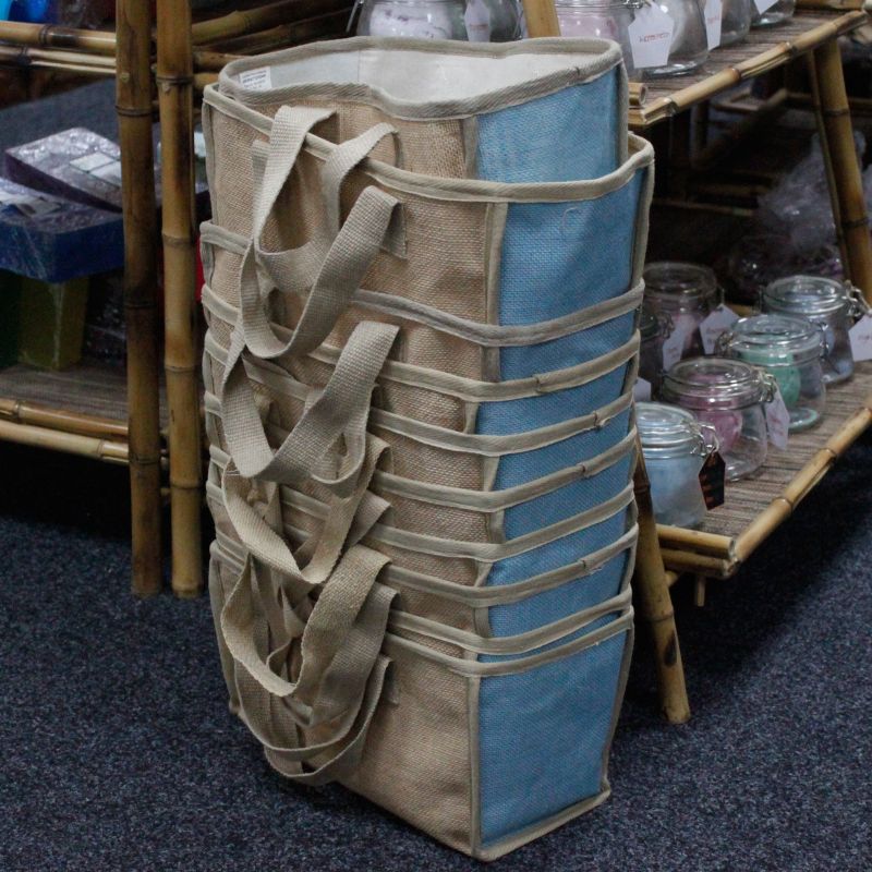 Panier Shopping Grand - Turquoise