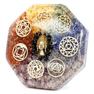Presse-papiers Orgonite  - Bouddha Chakra - Large