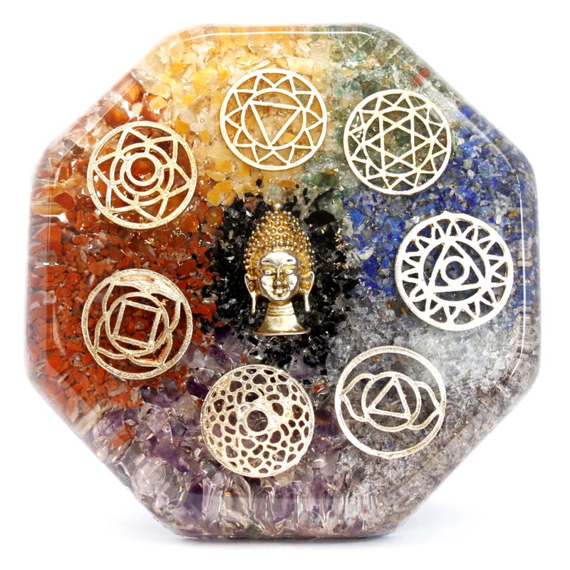 Presse-papiers Orgonite  - Bouddha Chakra - Large