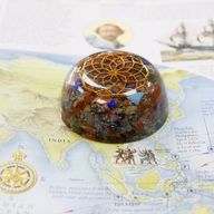 Presse-papiers Orgonite  - Dôme Multi Pierre