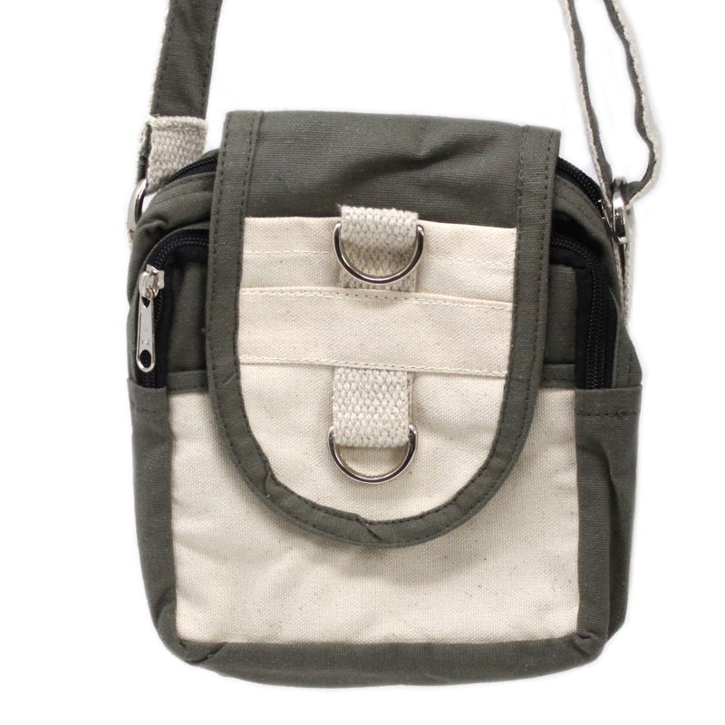 Sacoche Voyage Coton Naturel - Graphite