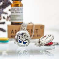 Collier Diffuseur Aromathérapie - Yoga Chakra 30mm