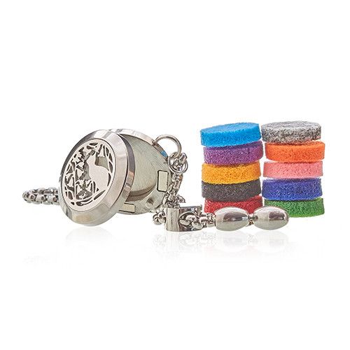 Bracelet Chaîne Diffuseur Aromathérapie -  Chat  20mm