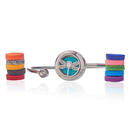 Bracelet Diffuseur avec Cristal - Libellules 20mm