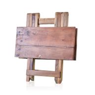 Table Basse Pliante en Teck Recyclé - Carrée 50x50cm