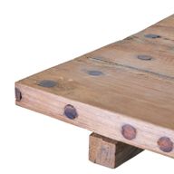 Table Basse Pliante en Teck Recyclé - Carrée 50x50cm